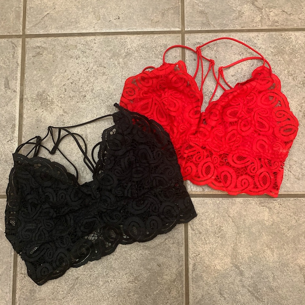 PINK Lace Bralettes